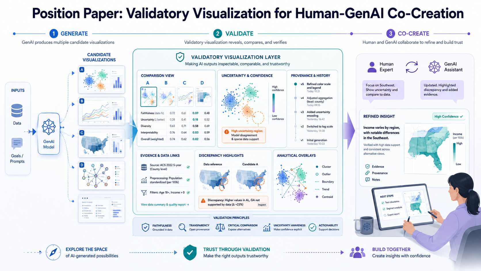 Position Paper: Validatory Visualization for Human-GenAI Co-Creation figure